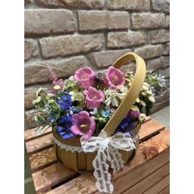 Vintage Vadvirág Kosár