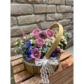 Vintage Vadvirág Kosár