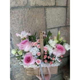 Pasztell Rózsakosár