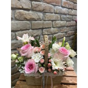 Pasztell Rózsakosár