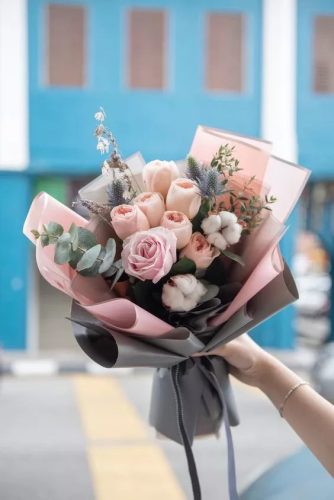Peach Trendi csokor