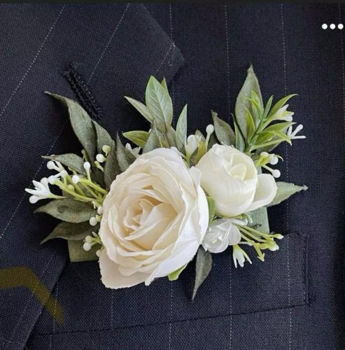 Pocket boutonniere -FEHÉR