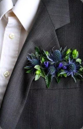 Pocket boutonniere -KÉK MEZEI