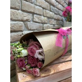 Pink virágcsomag – 20 szál energiabomba