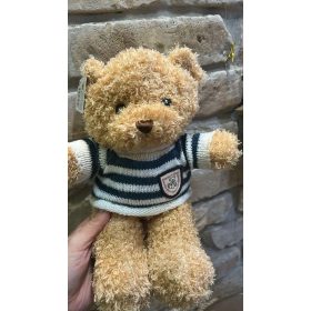 Kötött pulcsis plüssmackó – ajándék virág mellé