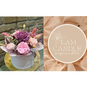 ️ Lamcandle x Farmgirls – virágbox gyertya