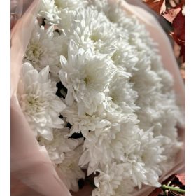 Fehér Krizantém Sírcsokor