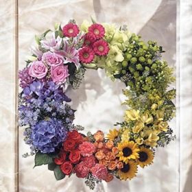 Szivárvány koszorú