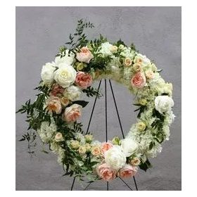 Elegáns barack görög koszorú