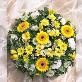 Lélekcsillag -sárga gömbkoszorú